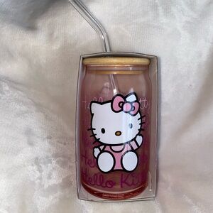 Hello kitty glass cup